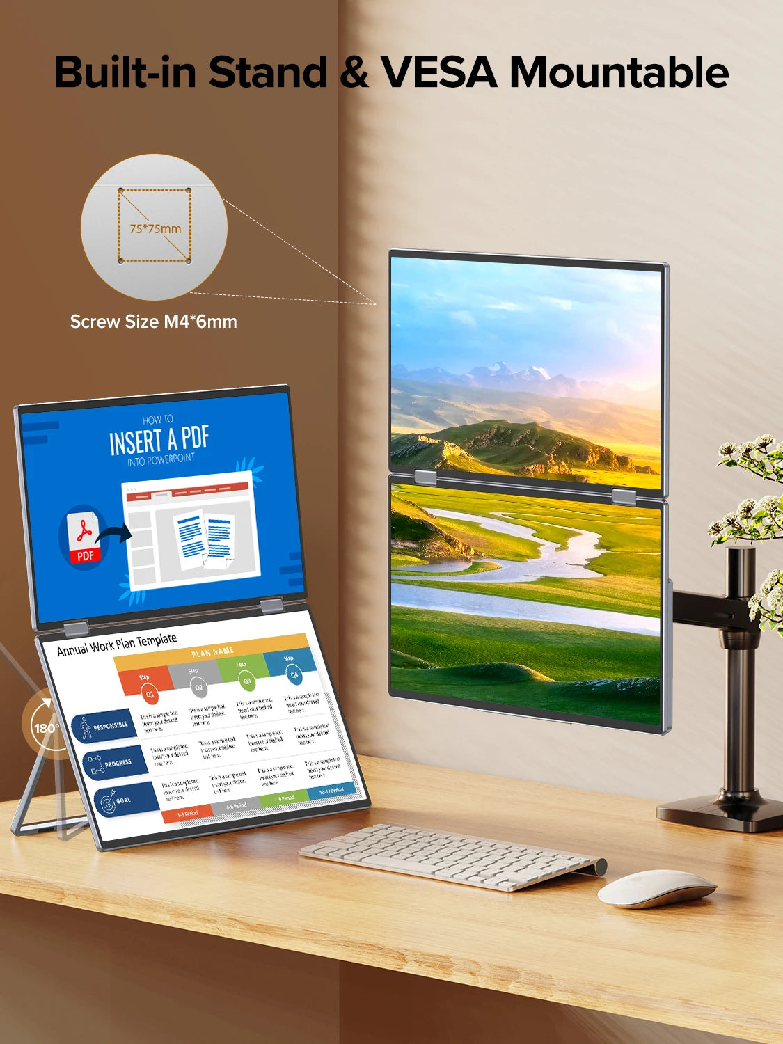Monitor exterior plegable UPERFECT 15.6" portátil.